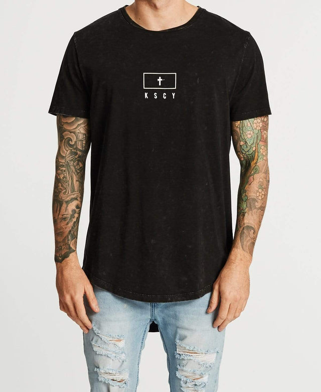 Kiss Chacey Anarchy Dual Curved T-Shirt Acid Black