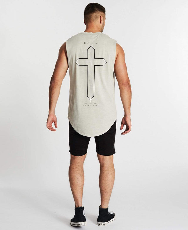Kiss Chacey Antichrist Dual Curved Muscle Tee Pink Stone
