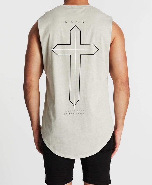 Kiss Chacey Antichrist Dual Curved Muscle Tee Pink Stone