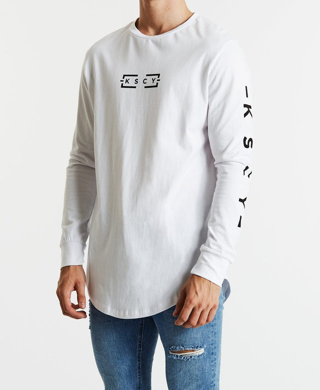 Kiss Chacey Apart Dual Curved Long Sleeve White