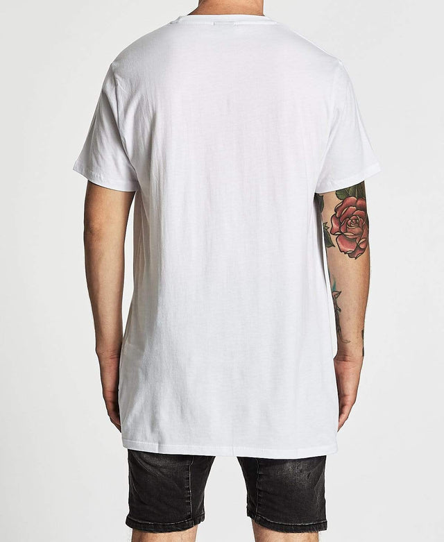 Kiss Chacey Base Stem Hem Tall T-Shirt White