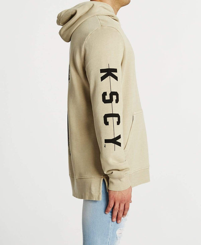 Kiss Chacey Breakdown Step Hem Hoodie Pigment Sand