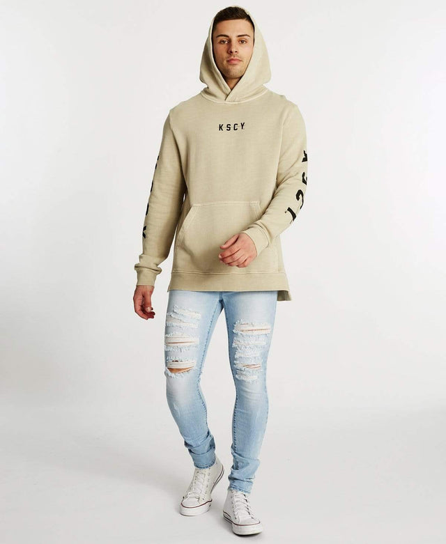 Kiss Chacey Breakdown Step Hem Hoodie Pigment Sand