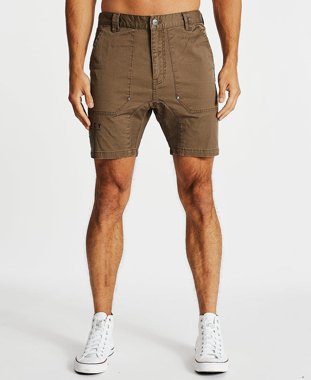 Kiss Chacey Brigham Shorts Tobacco Brown