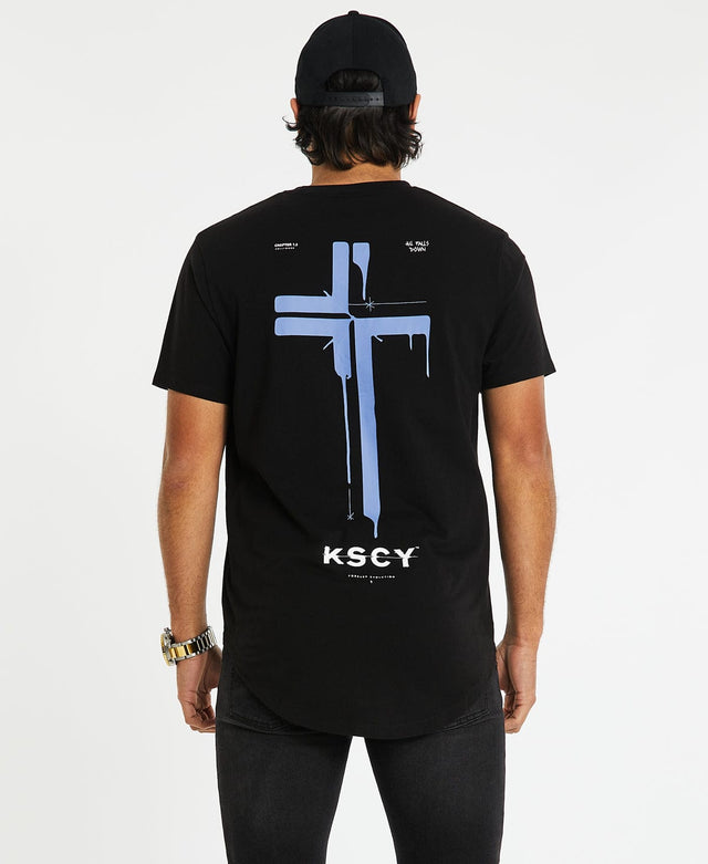 Kiss Chacey Cambria Dual Curved T-Shirt Jet Black