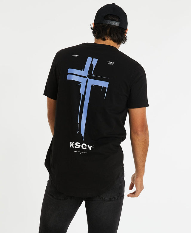 Kiss Chacey Cambria Dual Curved T-Shirt Jet Black