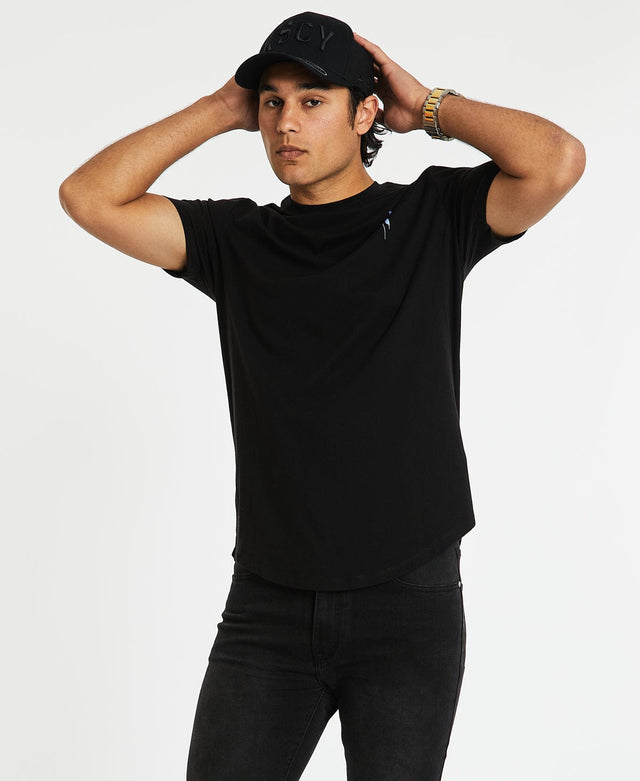 Kiss Chacey Cambria Dual Curved T-Shirt Jet Black