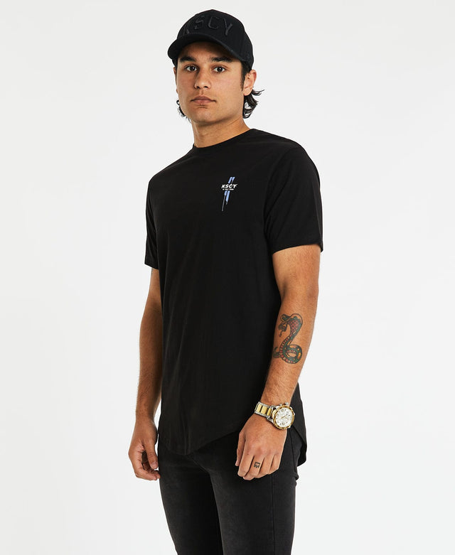 Kiss Chacey Cambria Dual Curved T-Shirt Jet Black