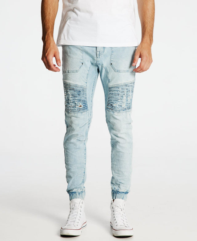 Kiss Chacey Carter Denim Jogger Powder Blue