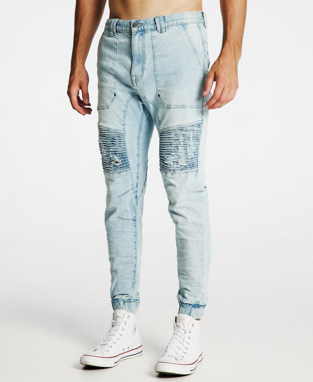 Kiss Chacey Carter Denim Jogger Powder Blue