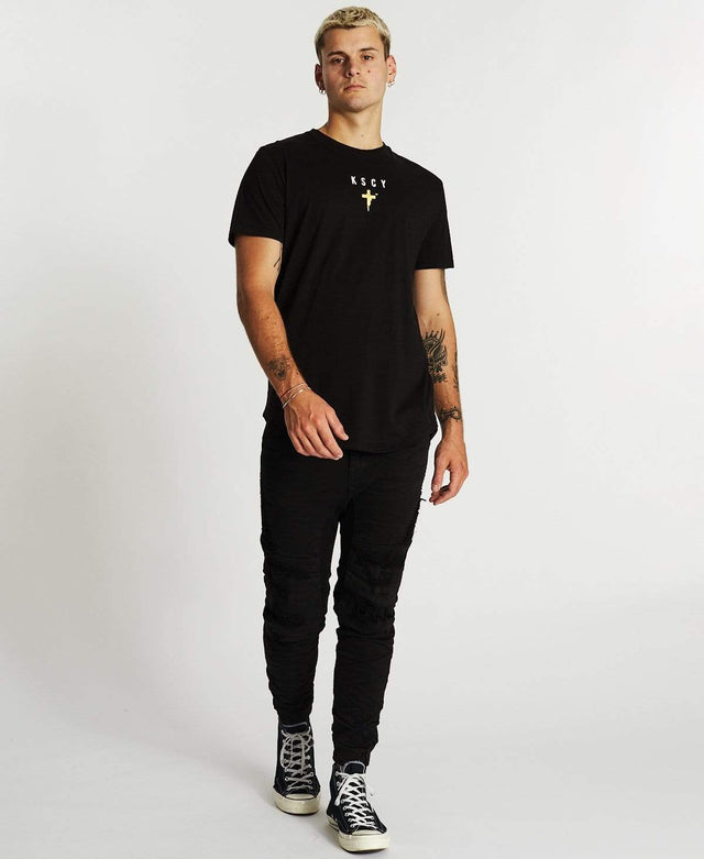 Kiss Chacey Centuries Dual Curved T-Shirt Jet Black