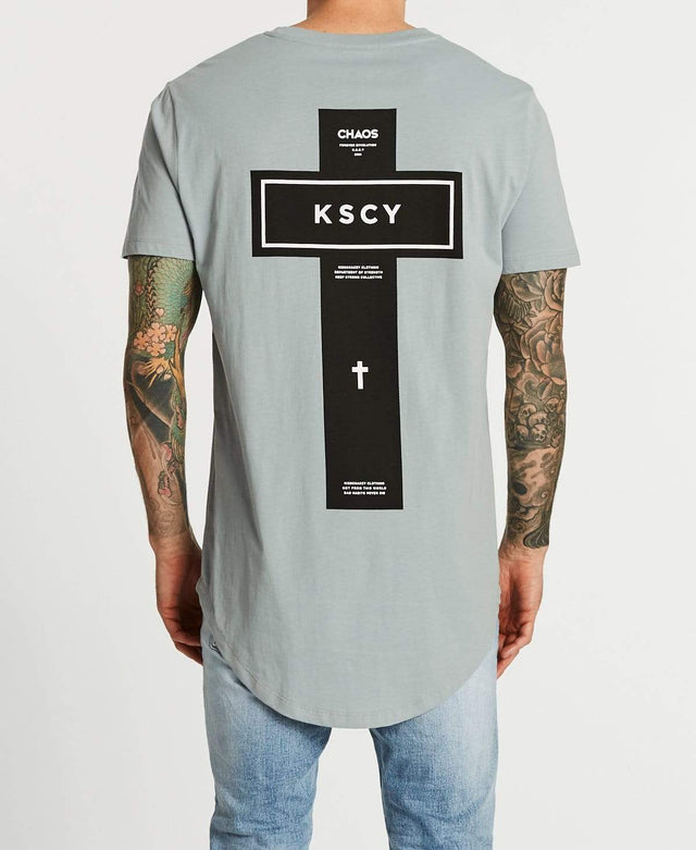 Kiss Chacey Chaos Engine Dual Curved T-Shirt Quarry