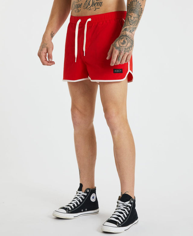 Kiss Chacey Darkside Runner Shorts Cayenne Red