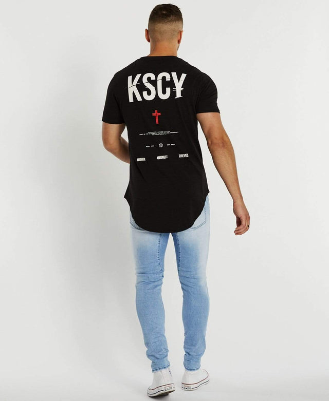 Kiss Chacey Deceit Dual Curved T-Shirt Jet Black