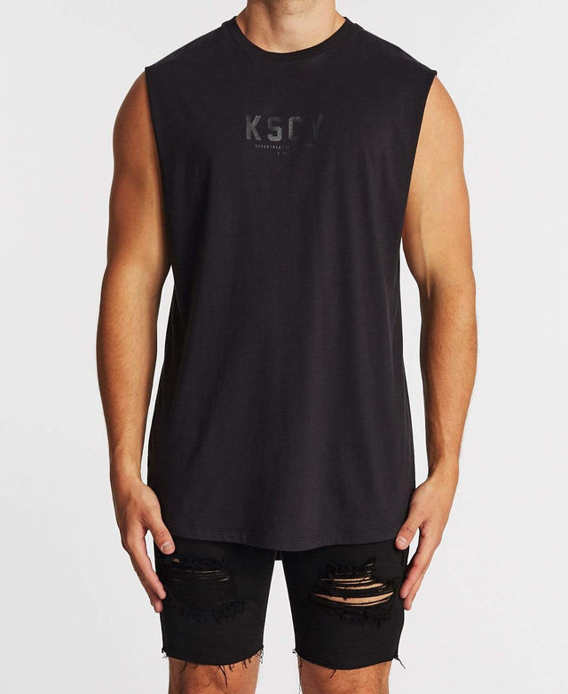 Kiss Chacey Department Dual Curved Muscle Tee Jet Black