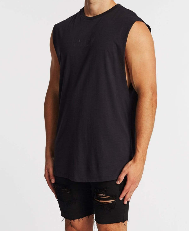 Kiss Chacey Department Dual Curved Muscle Tee Jet Black