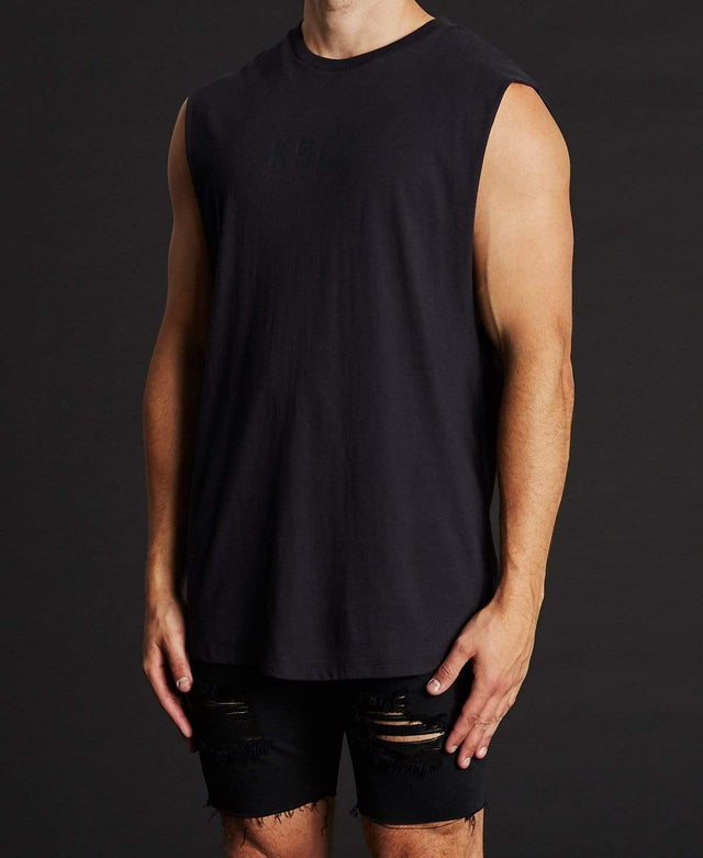 Kiss Chacey Department Dual Curved Muscle Tee Jet Black