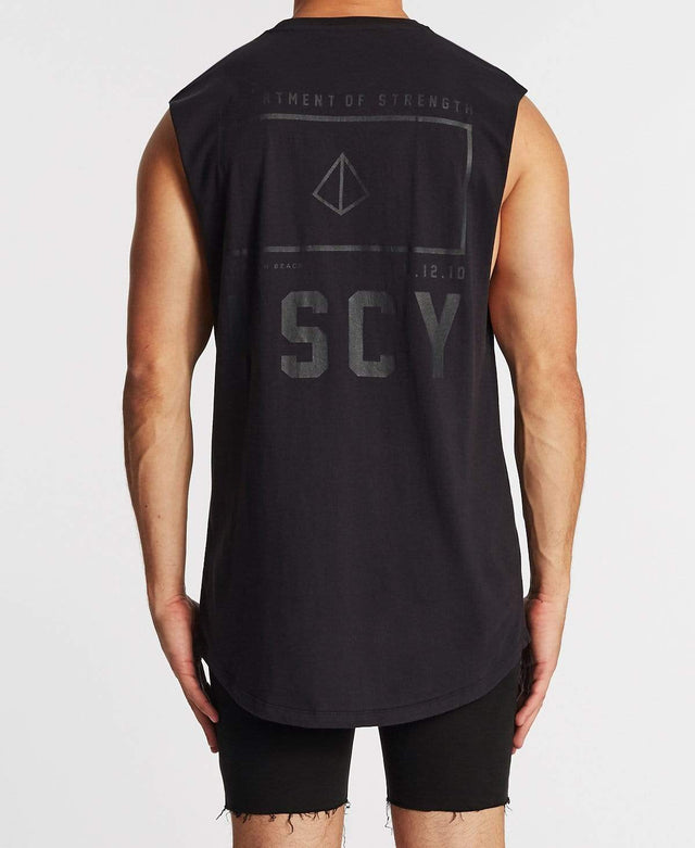 Kiss Chacey Department Dual Curved Muscle Tee Jet Black