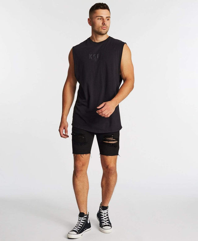 Kiss Chacey Department Dual Curved Muscle Tee Jet Black