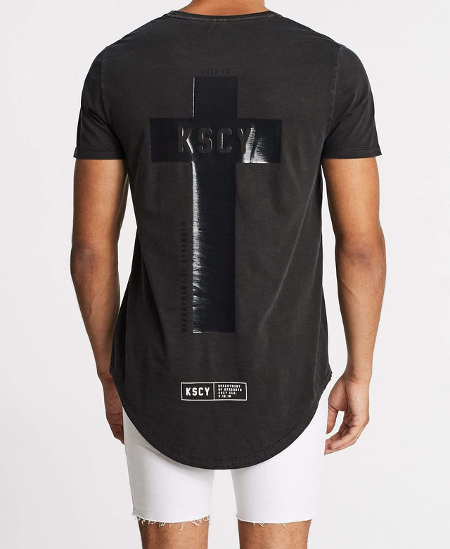 Kiss Chacey Department of Strength Dual Curved T-Shirt Pigment Black