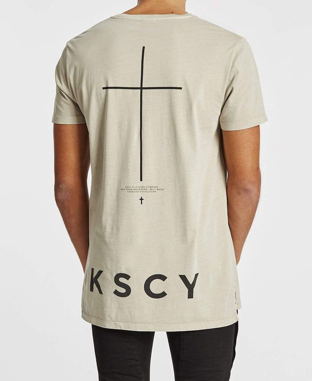 Kiss Chacey Devils Night Tall Step Hem T-Shirt Acid Stone