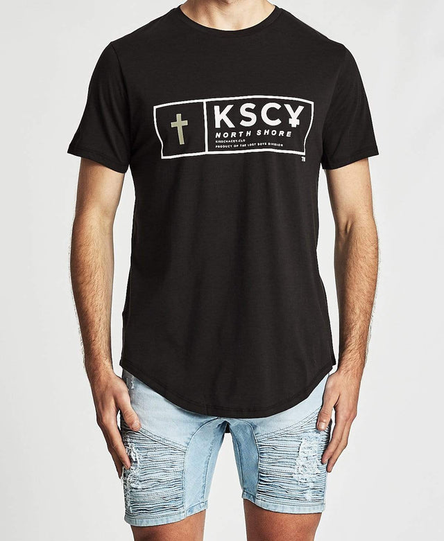 Kiss Chacey Divided Baseball T-Shirt Jet Black