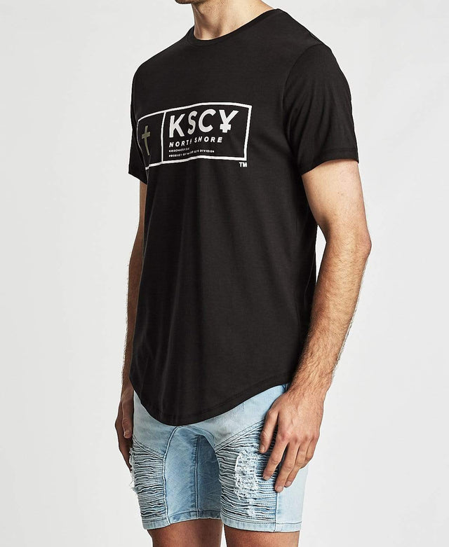 Kiss Chacey Divided Baseball T-Shirt Jet Black