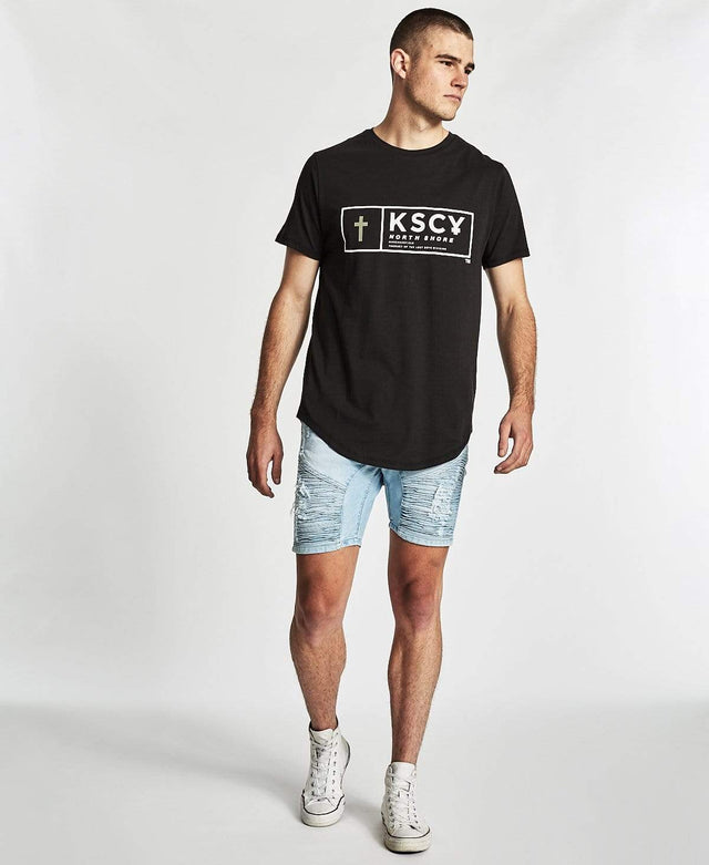 Kiss Chacey Divided Baseball T-Shirt Jet Black