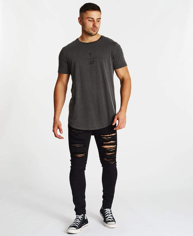 Kiss Chacey Dreamer Dual Curved T-Shirt Pigment Asphalt