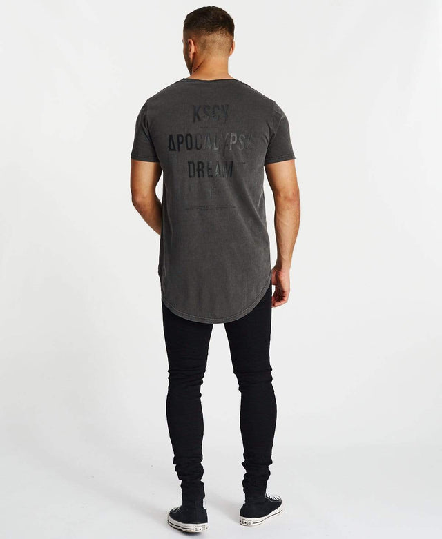 Kiss Chacey Dreamer Dual Curved Tee Pigment Asphalt