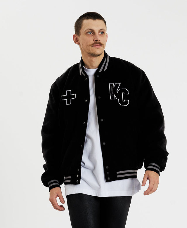 Kiss Chacey Everson Bomber Jacket Jet Black