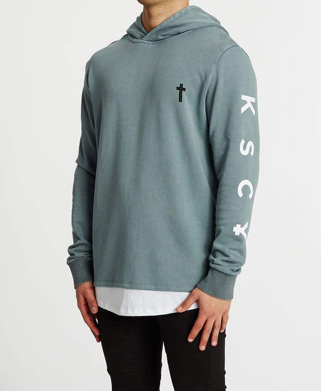 Kiss Chacey Exchange Cape Back Layered Hoodie Pigment Lead