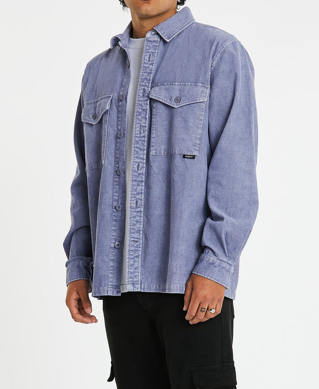 Kiss Chacey Fairmont Relaxed Overshirt Pigment Purple