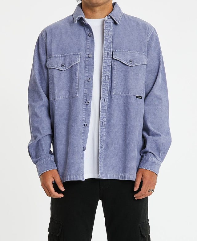 Kiss Chacey Fairmont Relaxed Overshirt Pigment Purple
