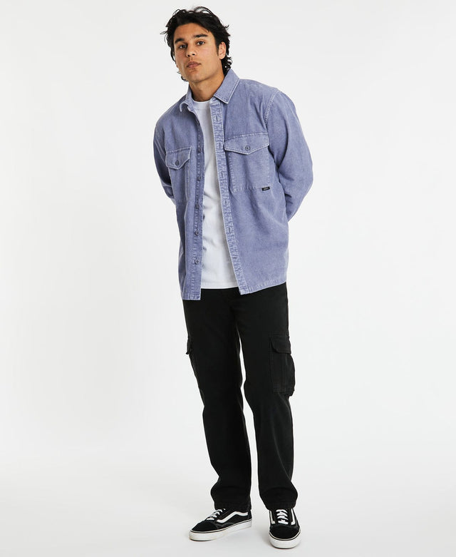 Kiss Chacey Fairmont Relaxed Overshirt Pigment Purple
