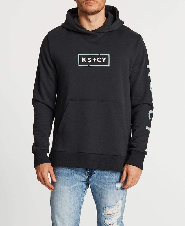 Kiss Chacey Faithful Step Hem Hoodie Graphite