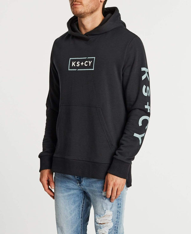 Kiss Chacey Faithful Step Hem Hoodie Graphite