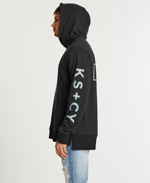 Kiss Chacey Faithful Step Hem Hoodie Graphite