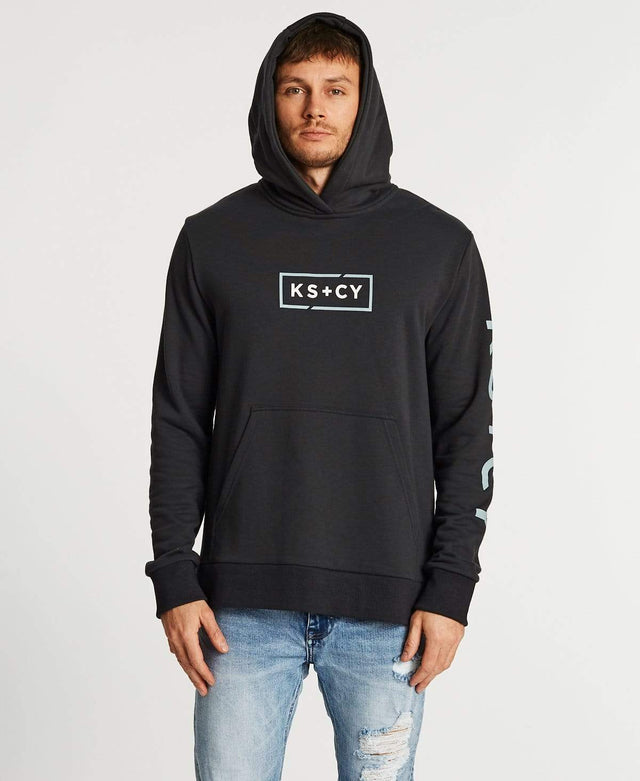 Kiss Chacey Faithful Step Hem Hoodie Graphite