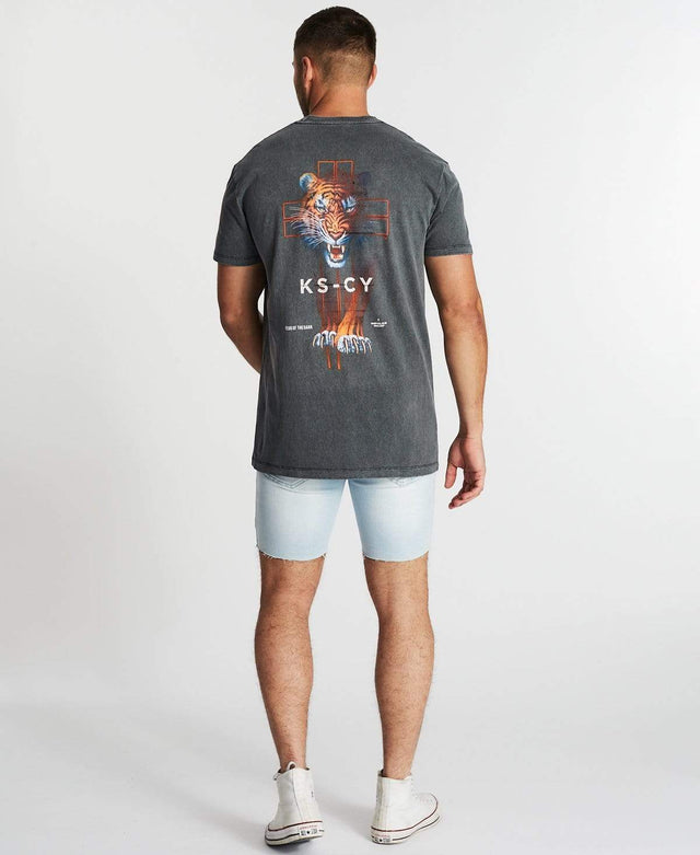 Kiss Chacey Fears Relaxed T-Shirt Pigment Charcoal