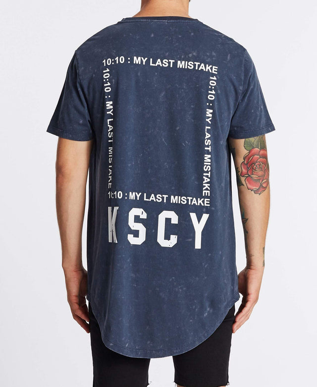 Kiss Chacey Final Chance Dual Scoop T-Shirt Acid Navy