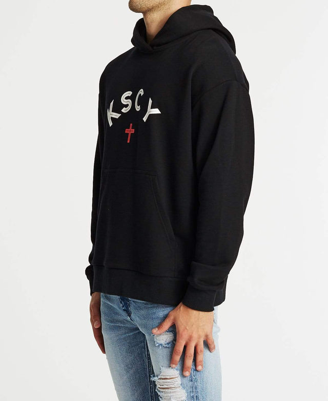 Kiss Chacey Foster Relaxed Fit Hoodie Jet Black