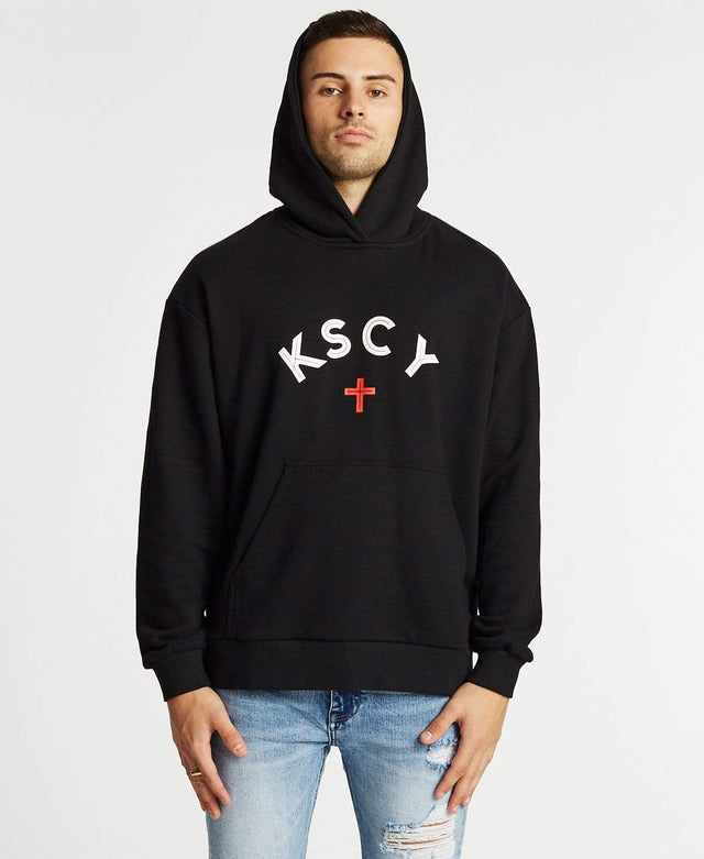 Kiss Chacey Foster Relaxed Fit Hoodie Jet Black