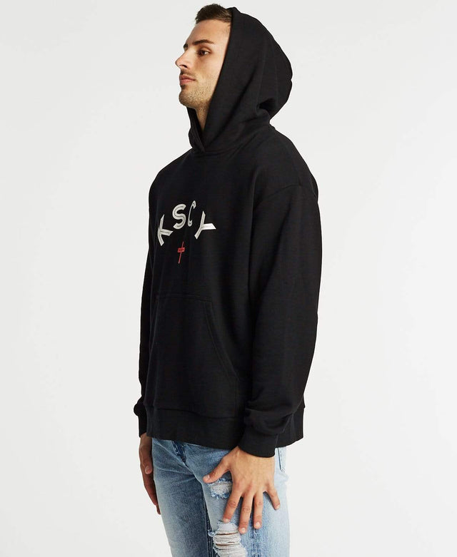 Kiss Chacey Foster Relaxed Fit Hoodie Jet Black