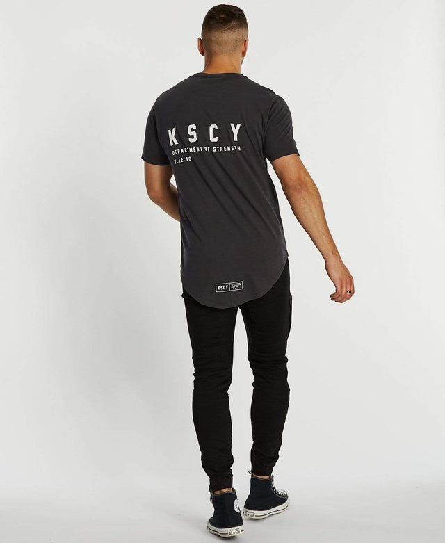 Kiss Chacey Friction Dual Curved T-Shirt Pigment Asphalt