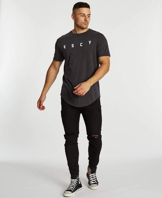 Kiss Chacey Friction Dual Curved T-Shirt Pigment Asphalt