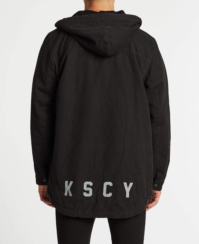Kiss Chacey Granada Hooded Parker Jacket Jet Black