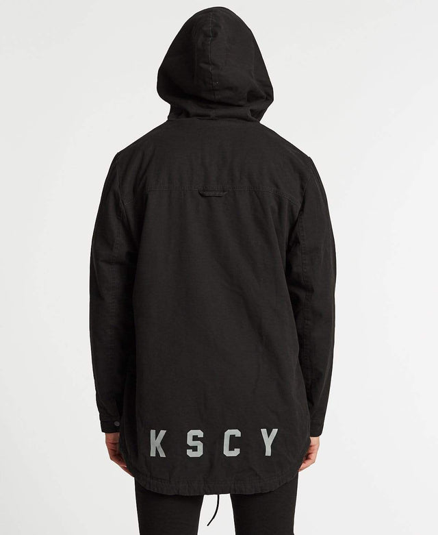 Kiss Chacey Granada Hooded Parker Jacket Jet Black