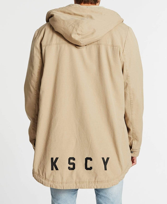 Kiss Chacey Granada Hooded Parker Jacket Sand