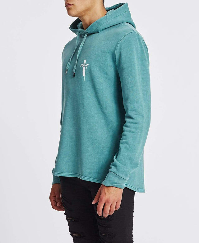 Kiss Chacey Higher Scoop Back Hoodie Pigment Oil Blue